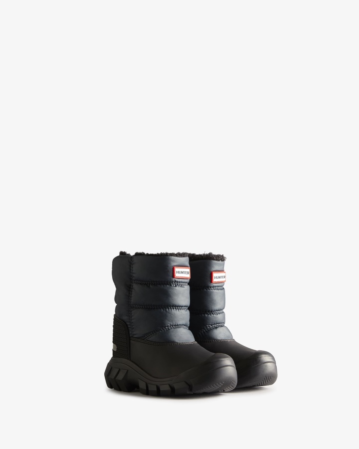 Hunter Little Kids (18 Months-6 Years) Insulated Snow Boots Navy-Black