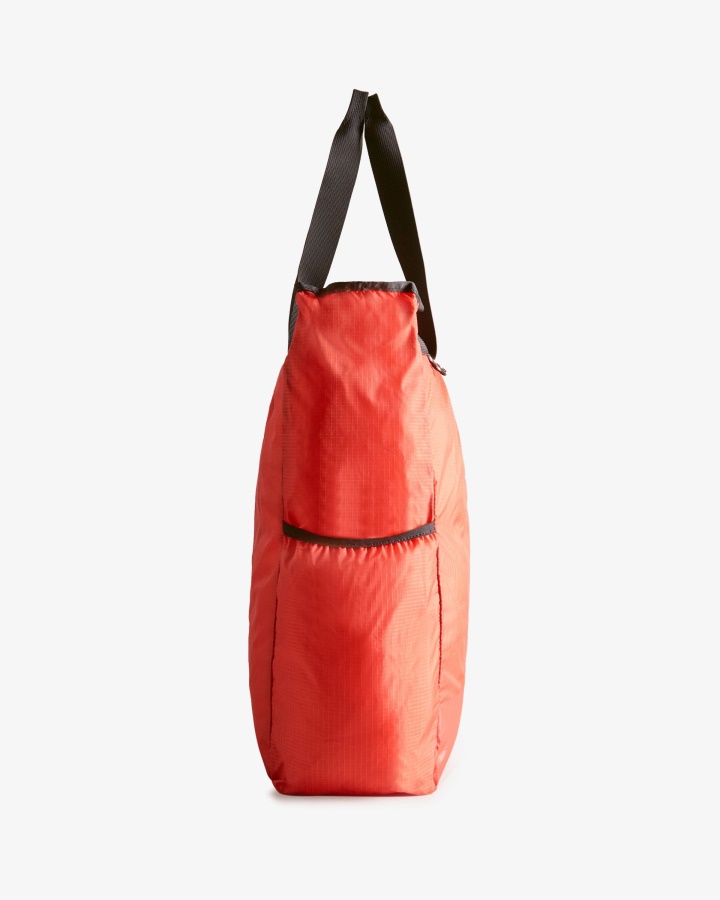 Hunter Ripstop Packable Tote Bag Hunter Red