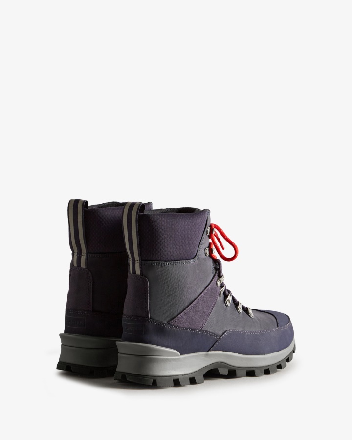 Hunter Men's Insulated Recycled Polyester Commando Boots Navy-Blue Mineral