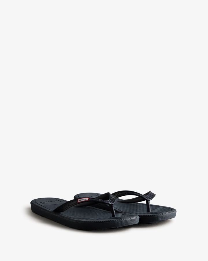 Hunter Women's Flip Flops Navy