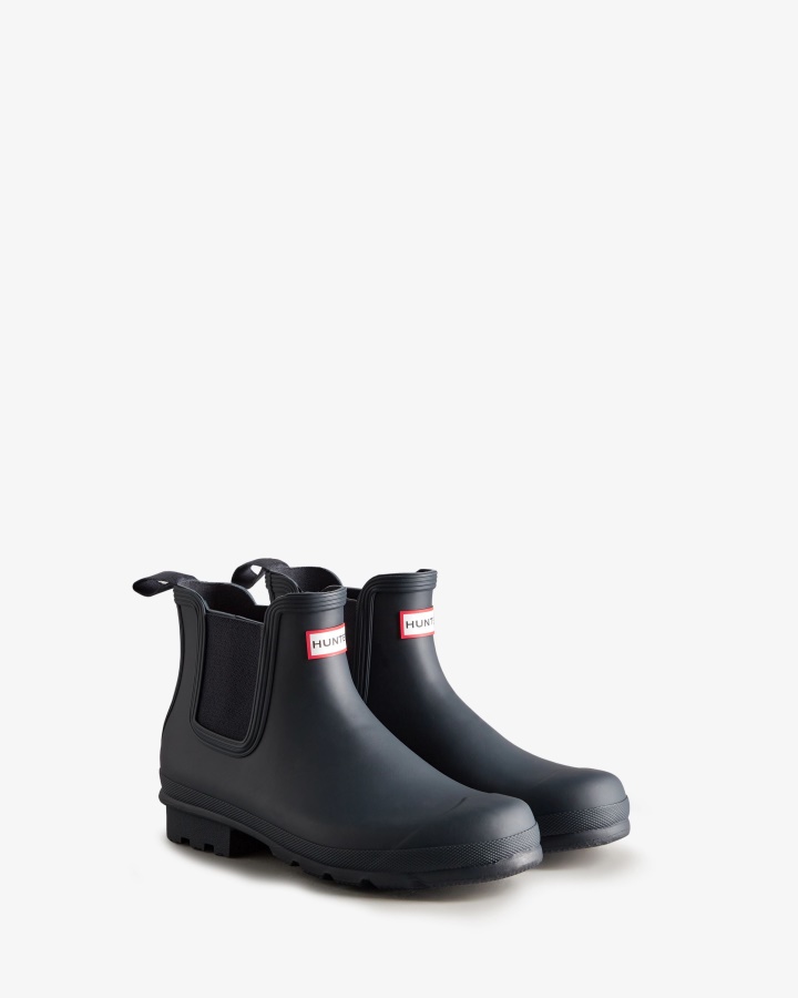 Hunter Men's Original Chelsea Boots Navy
