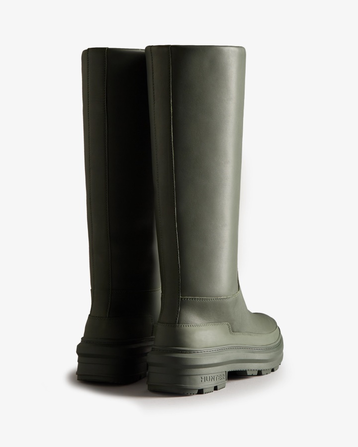 Hunter Women's Killing Eve Tall Chasing Boot Olive