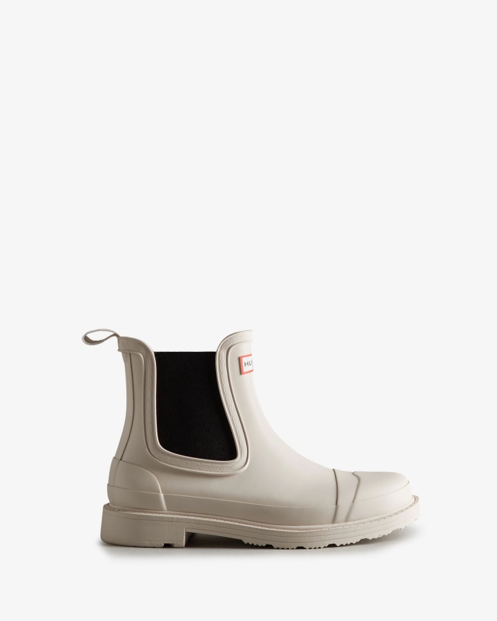 Hunter Women's Commando Chelsea Boots Cast Pale Grey