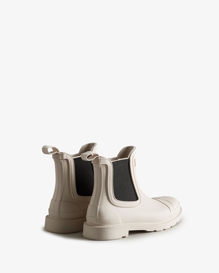 Hunter Women's Commando Chelsea Boots Cast Pale Grey