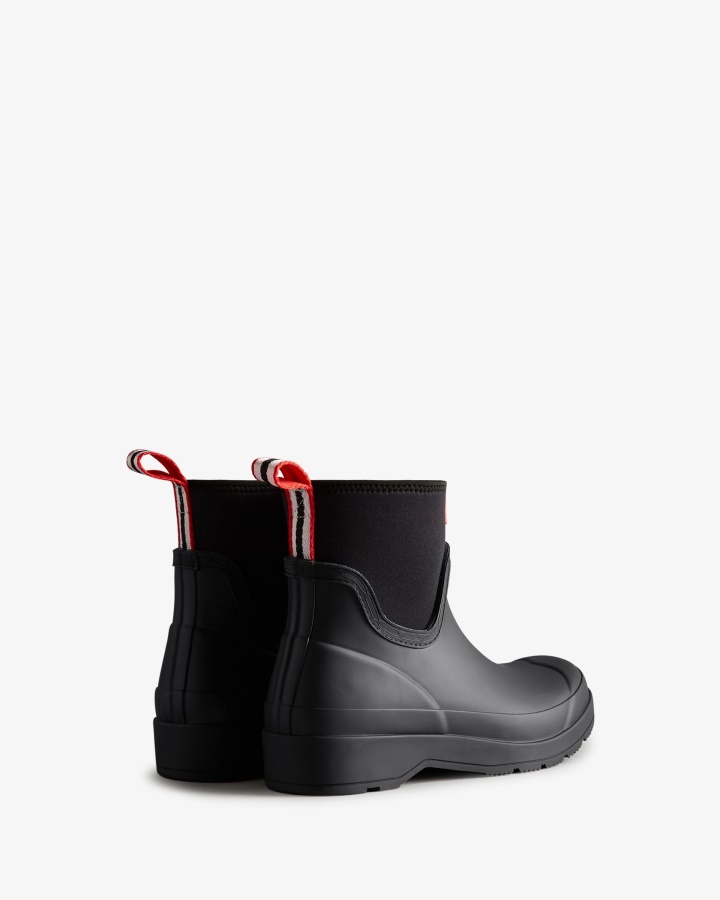 Hunter Women's Play Short Neoprene Rain Boots Black