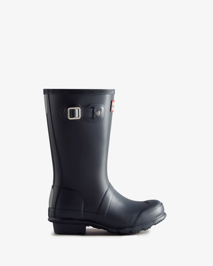 Hunter Original Big Kids (5-11 Years) Rain Boots Navy