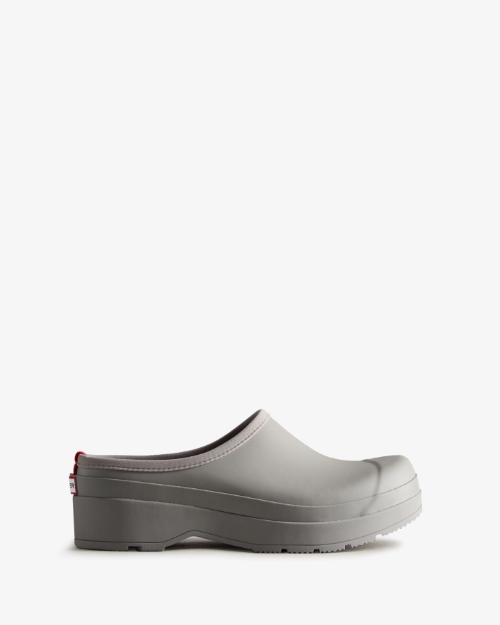 Hunter Men's Play Clogs Zinc Grey