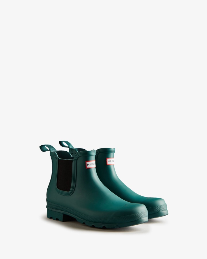 Hunter Men's Original Chelsea Boots Loch Awe Blue