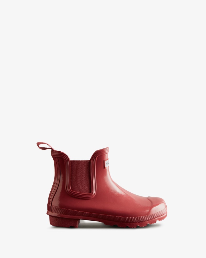 Hunter Women's Original Gloss Chelsea Boots Glenmore Rose