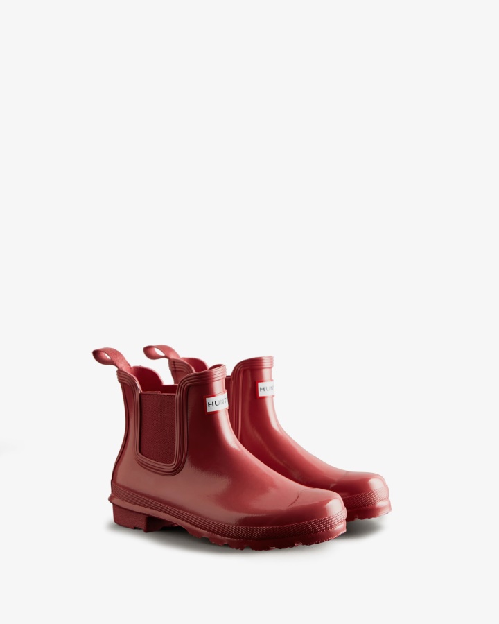 Hunter Women's Original Gloss Chelsea Boots Glenmore Rose