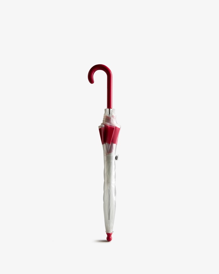 Hunter Kids Moustache Bubble Umbrella Bright Pink