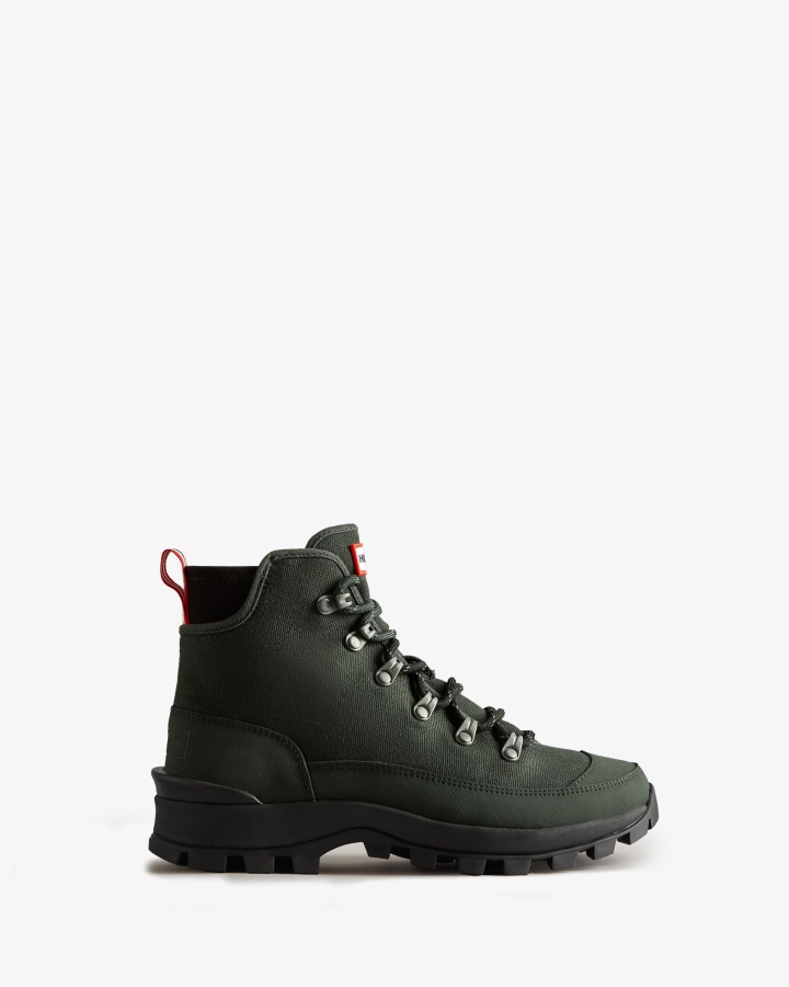 Hunter Women's Canvas Desert Commando Boots Arctic Moss Green