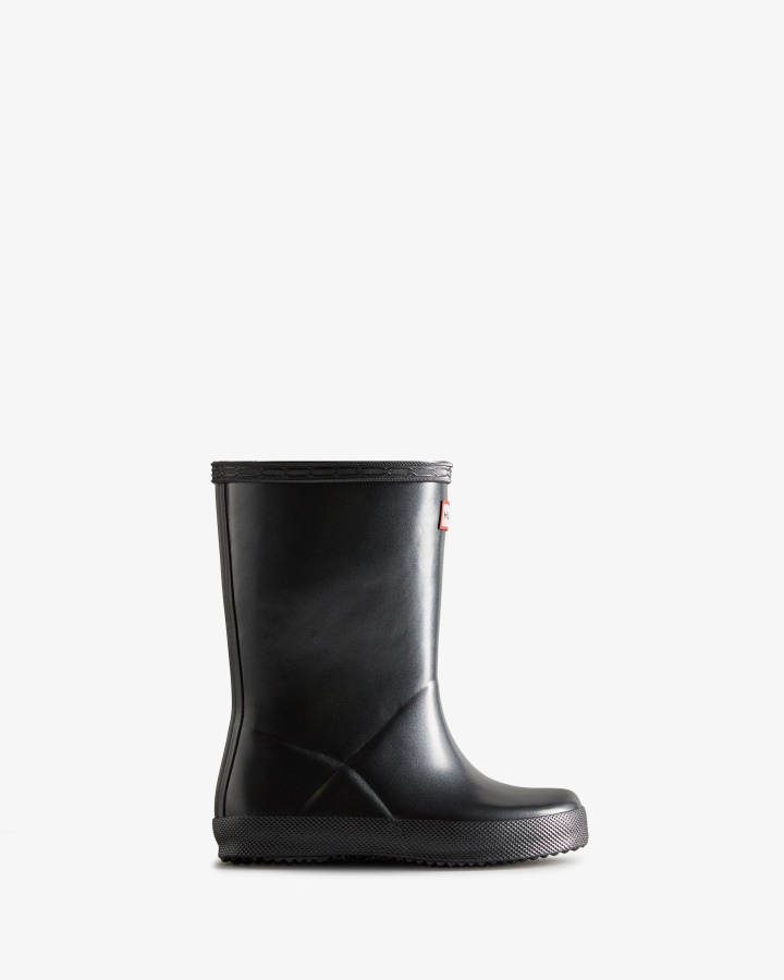 Hunter Kids First (18 Months-8 Years) Nebula Rain Boots Black