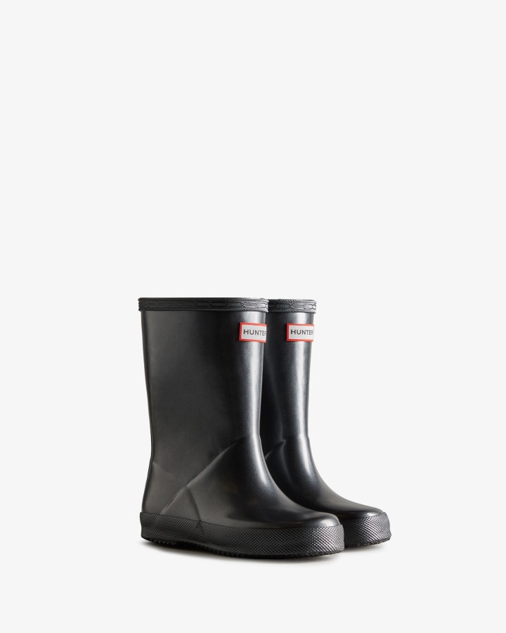Hunter Kids First (18 Months-8 Years) Nebula Rain Boots Black
