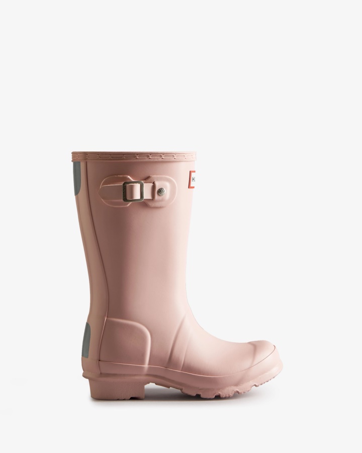 Hunter Original Big Kids (5-11 Years) Rain Boots Azalea Pink