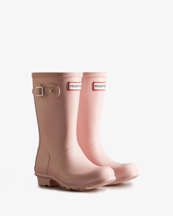 Hunter Original Big Kids (5-11 Years) Rain Boots Azalea Pink