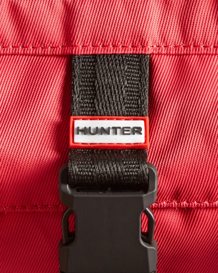 Hunter Nylon Three-Way Top Clip Crossbody Bag Rowan Pink