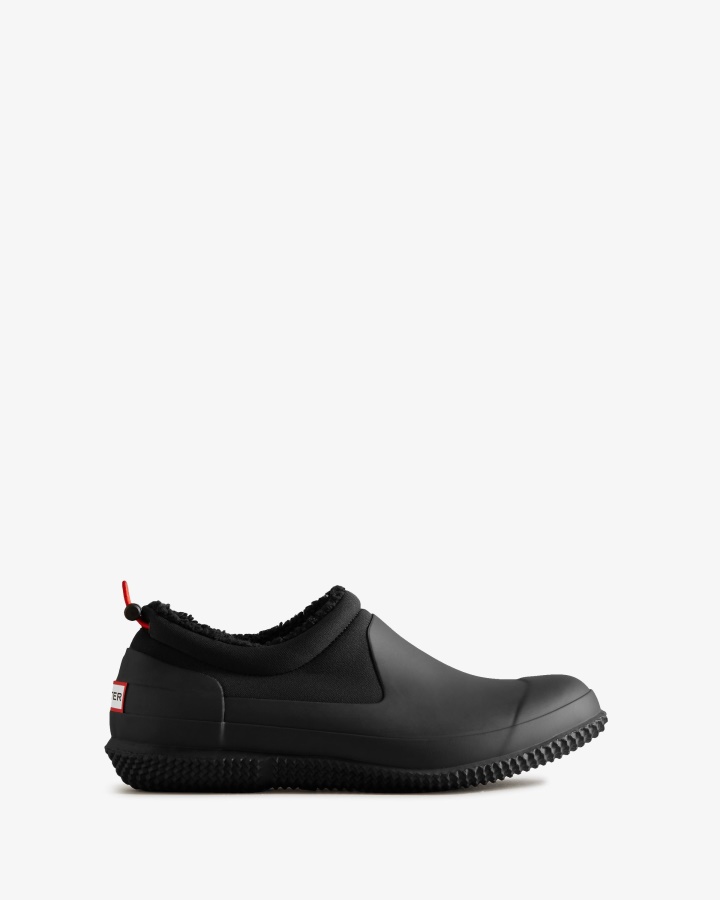 Hunter Men's Insulated Vegan Shearling Shoe Black