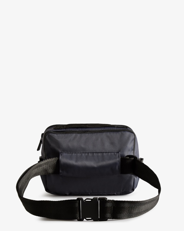 Hunter Nylon Three-Way Top Clip Crossbody Bag Navy