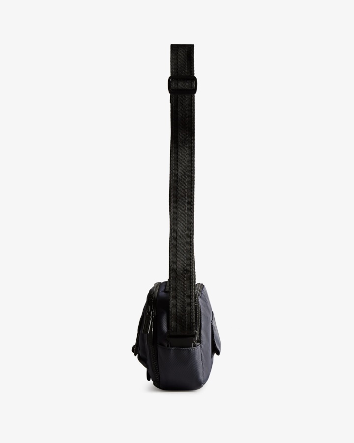 Hunter Nylon Three-Way Top Clip Crossbody Bag Navy