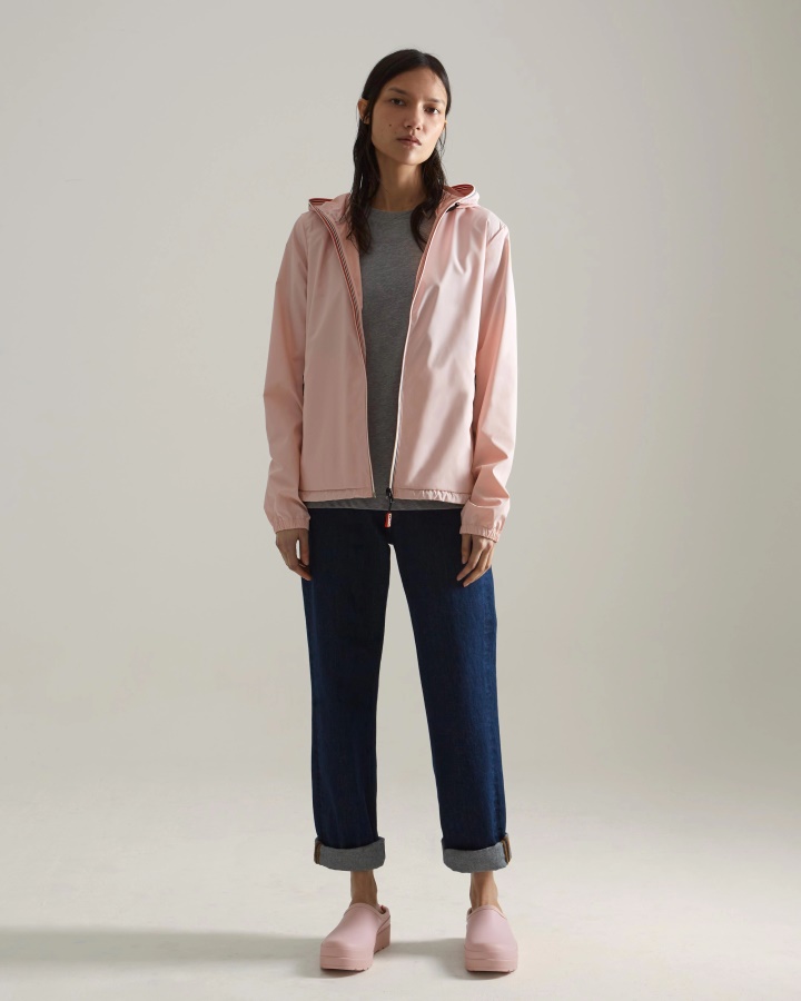 Hunter Women's Recycled Lightweight Packable Jacket Azalea Pink