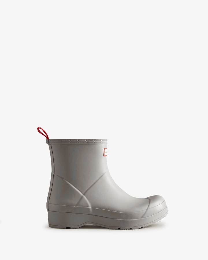 Hunter Men's Play Short Rain Boots Zinc Grey