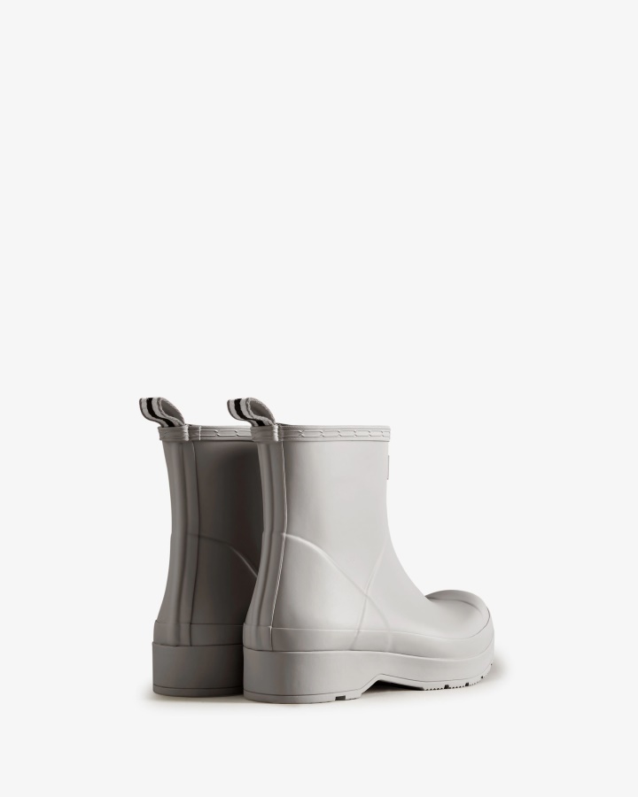 Hunter Men's Play Short Rain Boots Zinc Grey