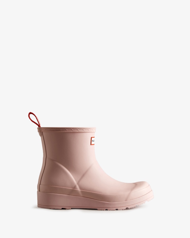 Hunter Women's Play Short Rain Boots Azalea Pink