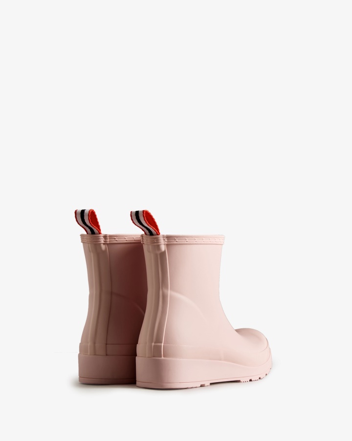 Hunter Women's Play Short Rain Boots Azalea Pink
