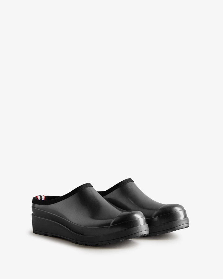 Hunter Women's Play Nebula Clogs Black