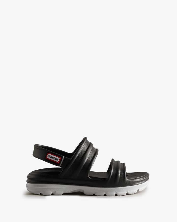 Hunter Women's BLOOM Sandal Black-White