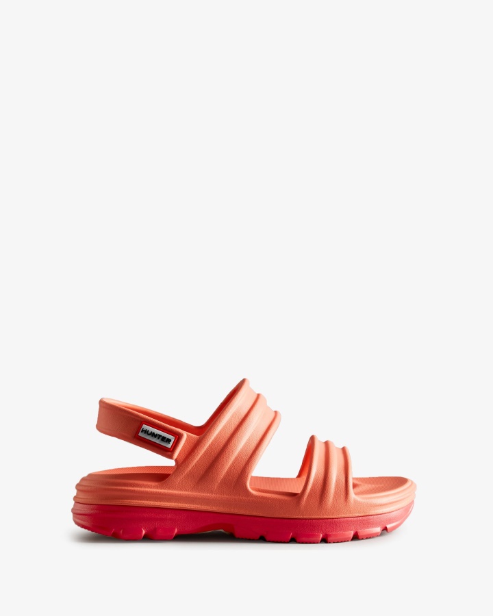 Hunter Women's BLOOM Sandal Sun-Cup Orange-Rowan Pink