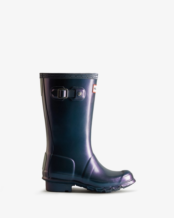 Hunter Big Kids (5-11 Years) Nebula Rain Boots Stornoway Blue