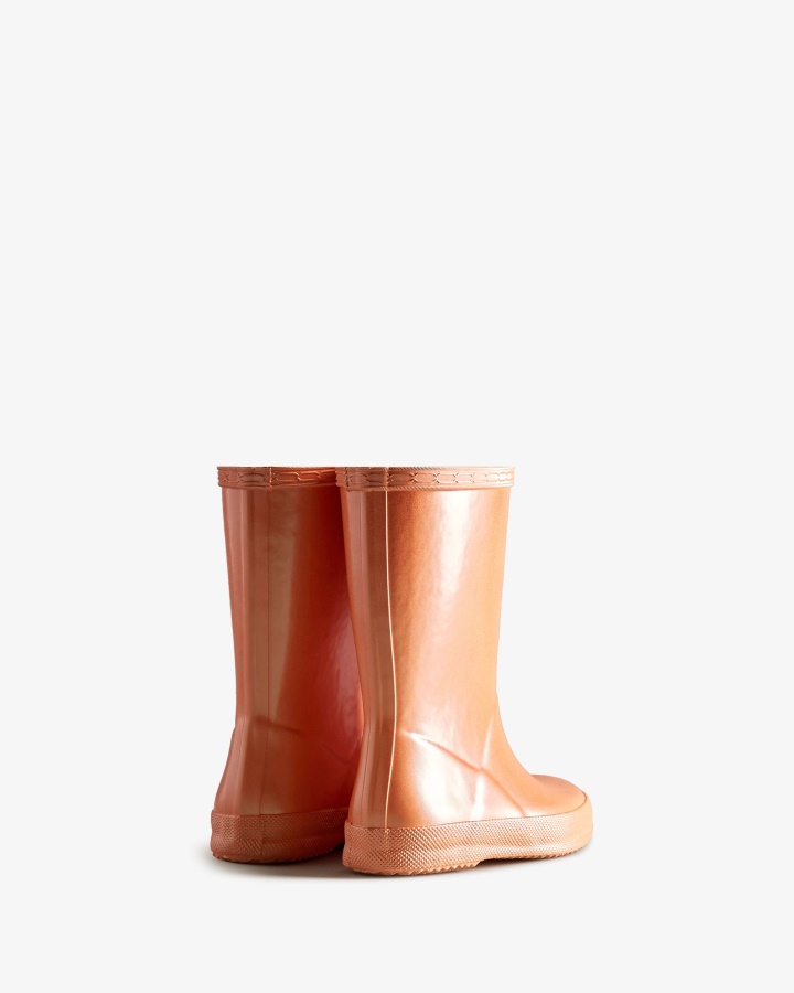 Hunter Kids First (18 Months-8 Years) Nebula Rain Boots Summit Rise Peach