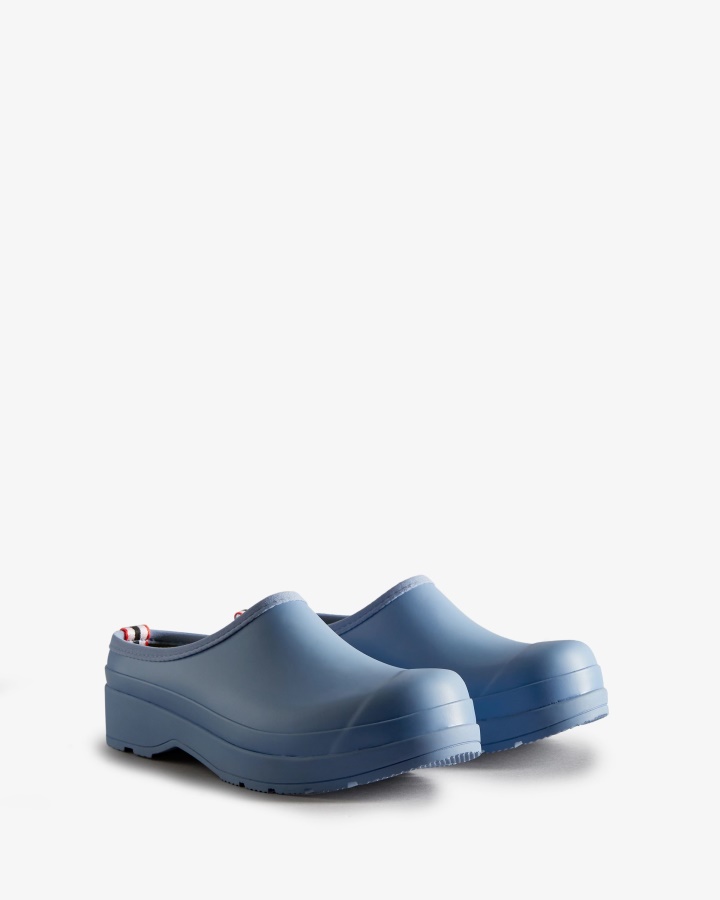 Hunter Men's Play Clogs Stornoway Blue