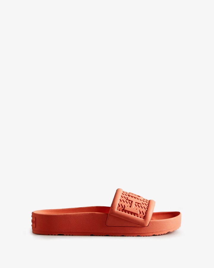 Hunter Women's BLOOM Slides Sun-Cup Orange