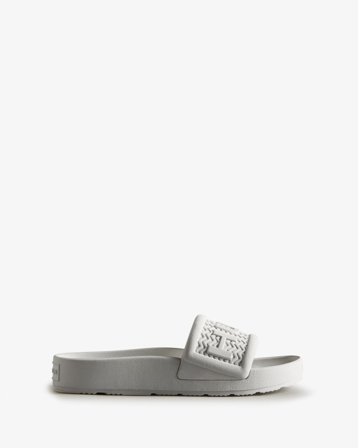 Hunter Women's BLOOM Slides White