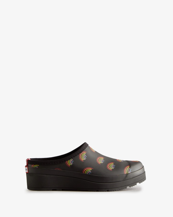 Hunter Women's Play Mini Rainbow Clogs Mini Rainbow Print