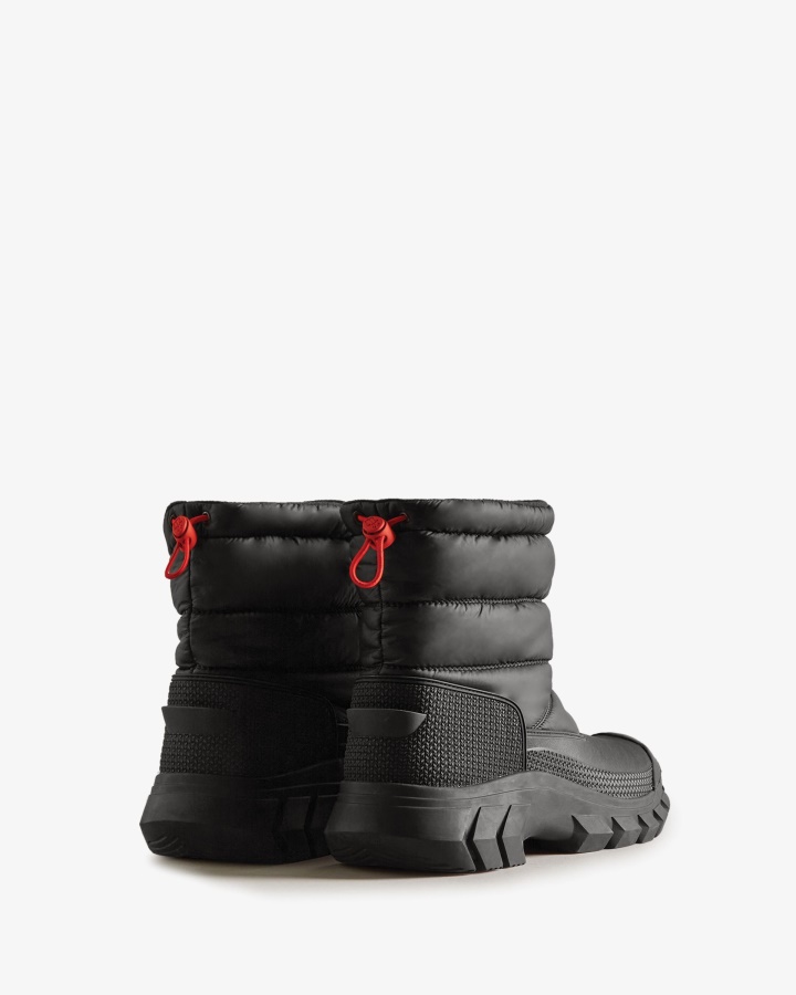 Hunter Men's Intrepid Insulated Short Snow Boots Black