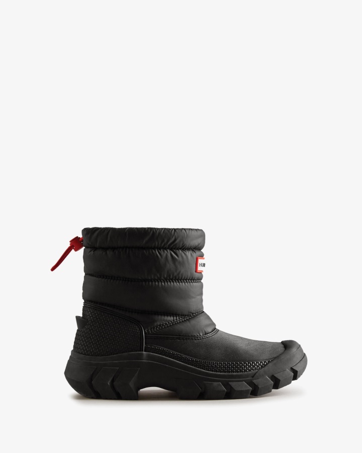 Hunter Women's Intrepid Insulated Short Snow Boots Black