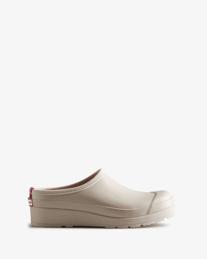 Hunter Women's Play Clogs Cast Pale Grey